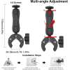 Starlink Mini Pole Clamp Mount, Universally Adjustable Angle Clamp Clamp Mount for Starlink Mini, Soft Silicone Case Protect and Portable for Starlink Mini, Starlink Mini Carry Travel Handle Case, Sta - Image 3