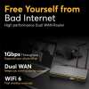 Peplink B-One Gigabit Dual WAN WiFi Router for Wireless Internet | 1GBps Throughput | 2X WAN Port, 4X LAN Port, Dual-Band 2X2 MIMO Wi-Fi | WAN Smoothing for Small Office & Home Connectivity - Image 2