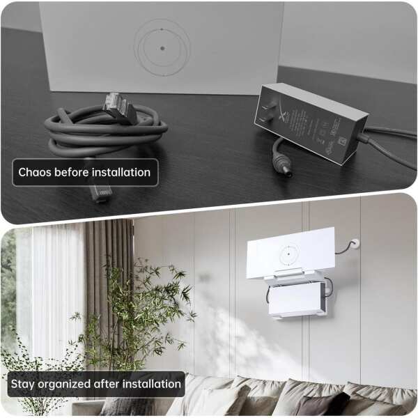 NGAKONA Mount for Starlink Mesh Router Gen 3 + StarLink Power Supply Brackets Holder V3 - Star Link Internet Kit Satellite, Signal Integrity Space Saving, ABS Stability Wall Holder (2 in 1 Mount) - Image 4