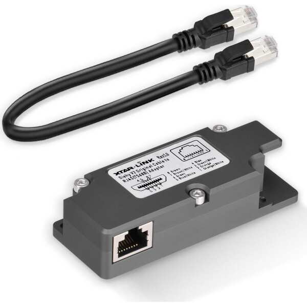 LIOFYN Starlink Dishy Cable to RJ45 Adapter for Connecting Starlink Gen 2 to PoE Injector, Shielded CAT8A Ethernet Cable Included