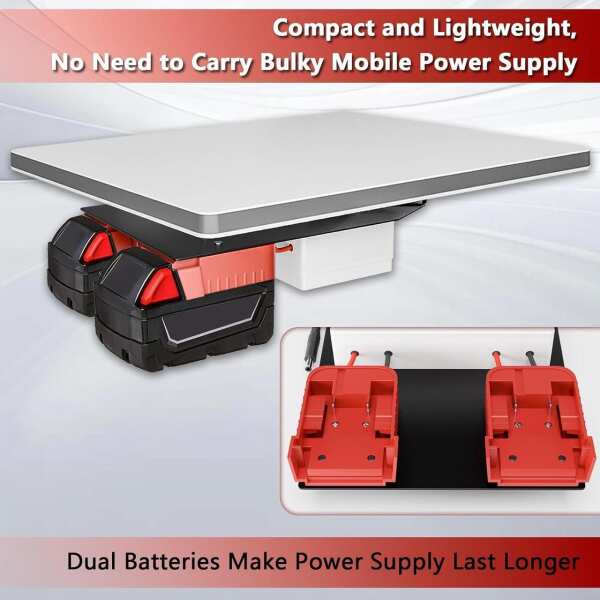 Starlink Mini Battery Adapter for Milwaukee Battery, Starlink Mini Battery Pack, Small and Portable Starlink Mini Mounting Kit, Starlink Mini Power Adapter, with Starlink Mini Mount Adapter - Image 2
