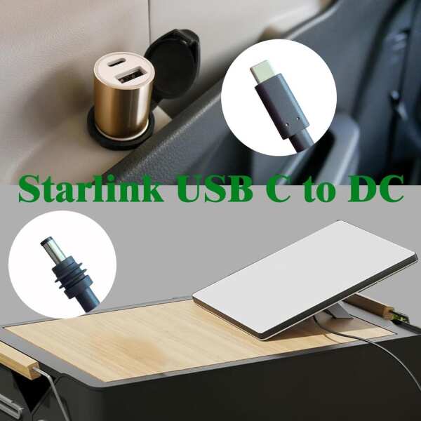 Starlink Mini 9.85FT/3M USB C to DC Power Cable 18AWG-Starlink Mini Dc Cable Work with 65W PD Source-100W USB Type-C Input to Waterproof Barrel Jack Charging Cord-Available on-Board Output Current - Image 4