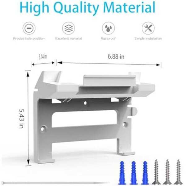 XLTTYWL Starlink Gen 3 Mount, All in One Starlink Standard V3 Mesh Router and Starlink Gen 3 Power Supply Mounting Kit for Starlink V3&Gen 3 High Performance Standard Router - Image 3