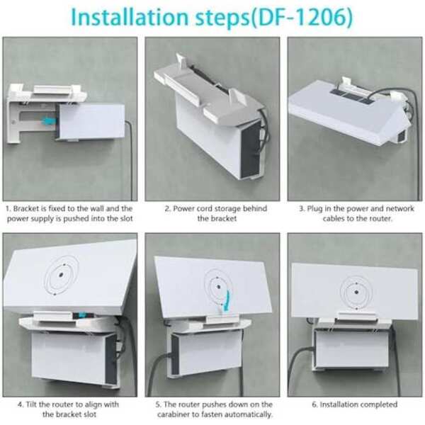 XLTTYWL Starlink Gen 3 Mount, All in One Starlink Standard V3 Mesh Router and Starlink Gen 3 Power Supply Mounting Kit for Starlink V3&Gen 3 High Performance Standard Router - Image 4