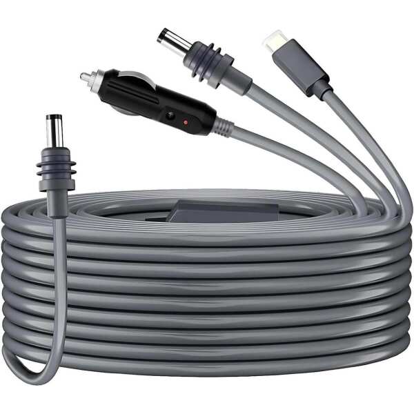 FormiPow Starlink Mini Cable, 3-in-1 Multi-Purpose Power Cable for Starlink Mini (USB C to DC, DC to DC, Car Charger), Waterproof Starlink Mini Accessories (9.8FT, 16.4FT, 32.8FT)