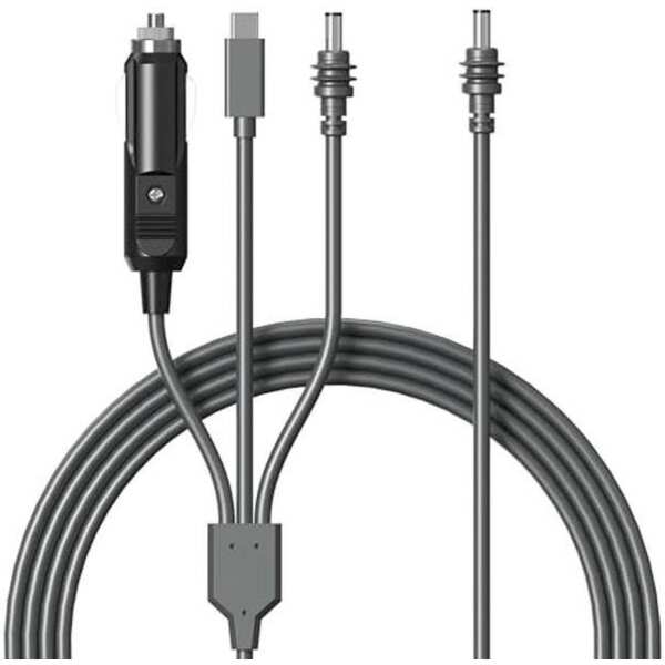 Hugener 3 in 1 Starlink Mini Cable 10FT/ 3M, High-Speed USB C/Car Charger/DC to DC Replacement Cable for Starlink Mini Power, Waterproof Extension Starlink Mini Power Cable Accessories