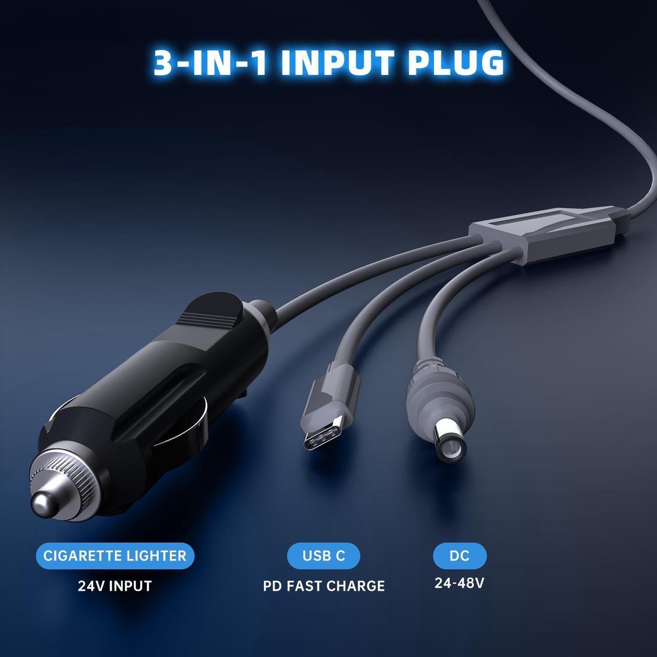 thumbnail image 2 of Car Charger To DC Cable With Switch For Starlink Mini (10ft/3m 2 of 14