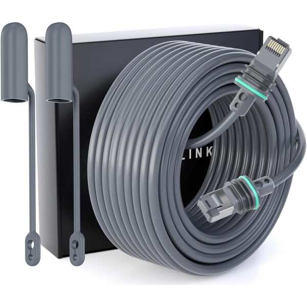 Frafode Standard Starlink Gen 3 Cable, 150FT/46M Satellite Replacement Standard V3 Cable for Starlink Rectangular Satellite Gen 3 Starlink Cable Extension Starlink Accessories Waterproof - Gray