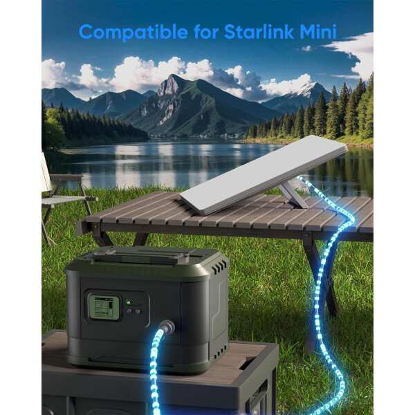 FORGING MOUNT Starlink Cable 16.4FT, Starlink Mini Replacement Cable for Starlink Mini DC Power Cable Waterproof (5M/16.4FT) Gray (16.4) - Image 5