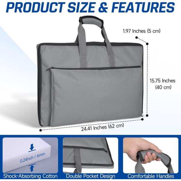 SZSAUTO Carrying Standard Bag for Starlink Satellite Gen 3, Travel Bag for Starlink Accessories - Carry Handbag for Starlink Gen3 V 3 Dish Outdoor Field Camping and RV Trips - Image 2