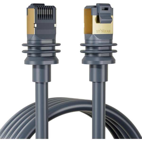 STARGEAR for Starlink Gen 3 Cable 147FT, Replacement Extension Cable for Starlink Standard V3 and Mini 24AWG Sheiled Waterproof Outdoor Gray (45M/147FT)