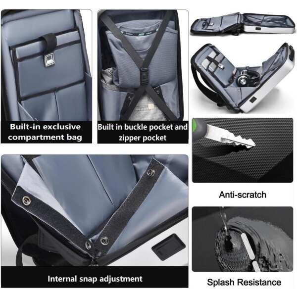 OGOEEN Starlink Mini Travel Bag, Anti-theft & Water-resistant Backpack for Starlink Dish and All Accessories, Fits for Camping, RV Trip 17 Inch - Image 3