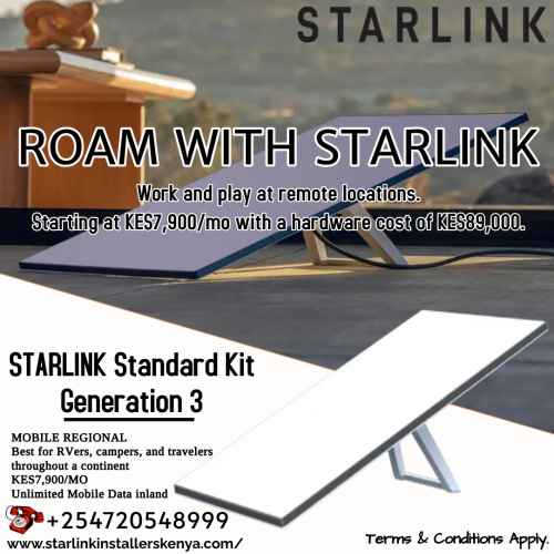 STARLINK ROAM GEN3 | +254720548999