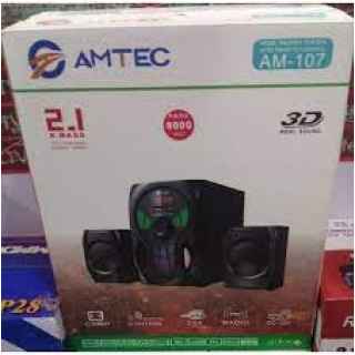 Amtec AM-107 2.1 CH Subwoofer Bluetooth Speaker- 8000WATTS PMPO - Kenya