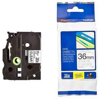 Brother TZe-161 Labelling Tape Cassette – Black on Clear, 36mm wide - Kenya
