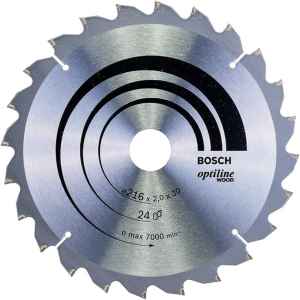Bosch Circular Saw Blade Optiline Wood 216 mm x 30 mm x 24T (2608640431) - Kenya