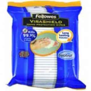 Fellowes Virashield Shield Pk 20 Hand Protection Wipes (2210301) - Kenya