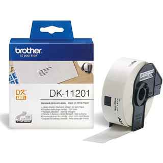 Brother DK-11201 Label Roll – Black on White, 29mm x 90mm - Kenya