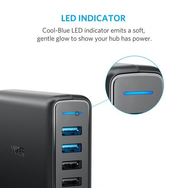 Anker (A2054L11) PowerPort 5 with Dual Quick Charge 3.0 - Kenya