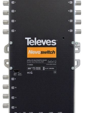 TELEVES Nevoswitch QUAD 5x5x12 CASCADE