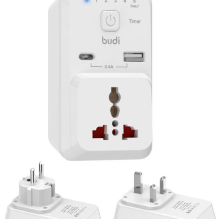 Budi AC313U / AC313E 12W/5V2.4A timer home charger - Kenya