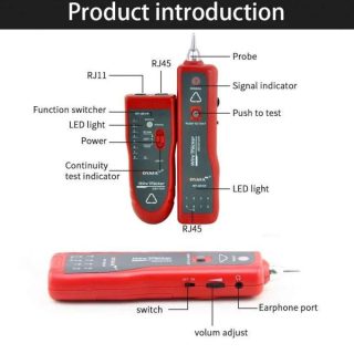 APKR Cable Break Finder Tester RJ45, RJ11 (YW-801B) - For the project telephone net cable, computer net cable, and any other metal conductive cable - Kenya
