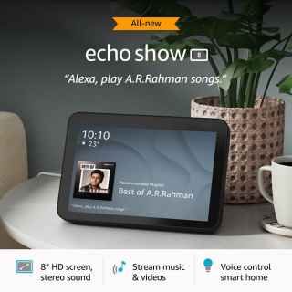 Amazon Echo Show 8 (2nd Gen) with 8" HD screen, stereo sound & hands-free entertainment with Alexa - Kenya