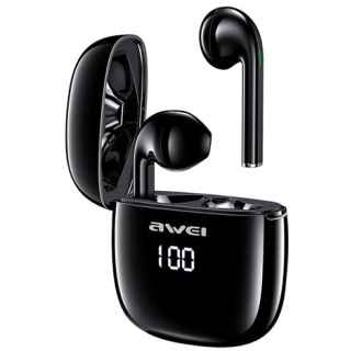 Awei T28P TWS True Wireless Sports Earbuds - With Charging Case 500mAh, BT V5.0,LED Display - Kenya