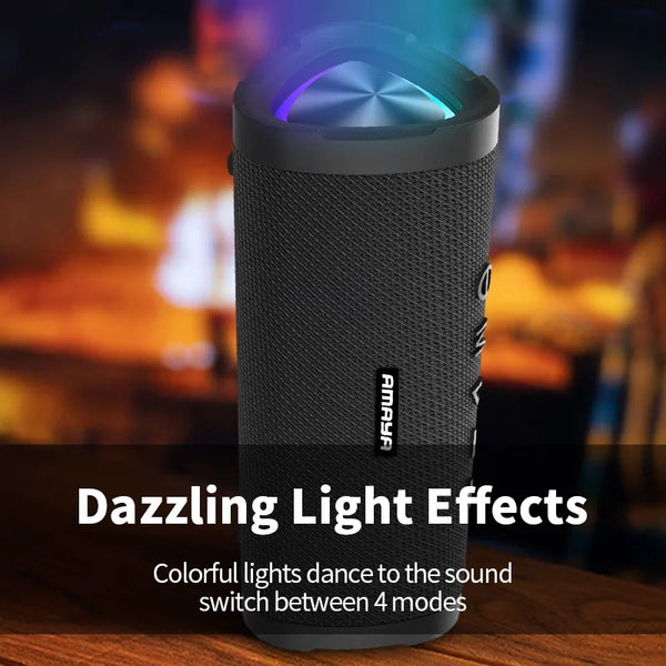 Amaya BD30 wireless Bluetooth speaker IPX5 waterproof with colorful lights - Kenya %count(title) +254720548999 Amaya BD30 wireless Bluetooth speaker IPX5 waterproof with colorful lights - Kenya - Image 3