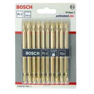 Bosch 10 pcs Double Ended Screwdriver Bit Set PH2 110mm (2608521043) - Kenya