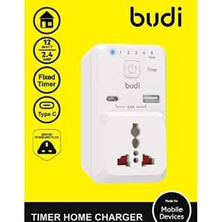 Budi Timer Home Charger - 1 Type C Port+1 USB - Kenya
