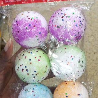 6PCS Christmas Snowball Balls Decoration Tree - Kenya