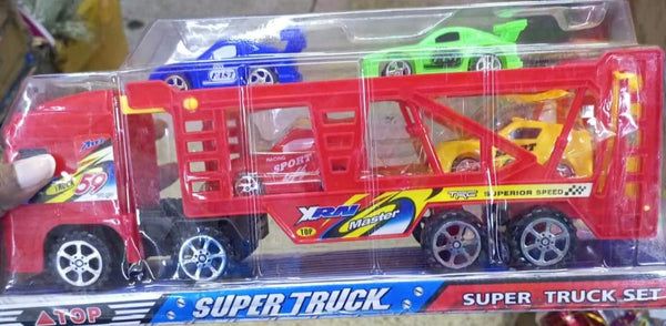 Car Carrier Truck with 4 Cars Included Toy for Kids - Kenya