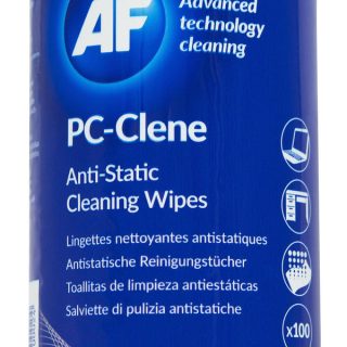Fellowes Cleaning AF PC Clene (PCC025P) - Anti-Static Cleaning Wipes for Computers and Electronics, Pack of 100 - Kenya