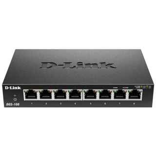 D-Link 8 Port Gigabyte Unmanaged Metal Desktop Switch (DGS-108A) - Kenya