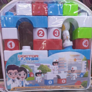 Doctor and Nurse Cartoon Building Blocks Pack Toy - Kenya