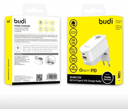 Budi AC325TU20 / AC325TE 20W (Pd+Qc) wireless charger - Kenya %count(title) +254720548999 Budi AC325TU20 / AC325TE 20W (Pd+Qc) wireless charger - Kenya - Image 2