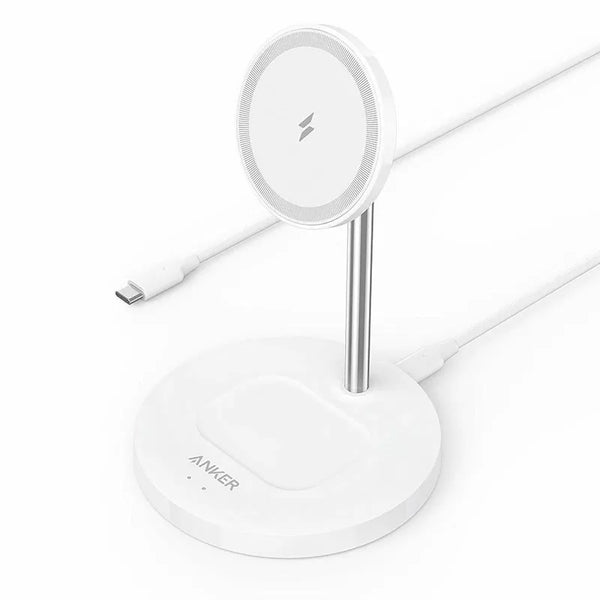 Anker A2543H2 1PowerWave Magnetic 2-in-1 Wireless Charger Stand with 4 ft USB-C Cable, Wireless Charging Station - Kenya
