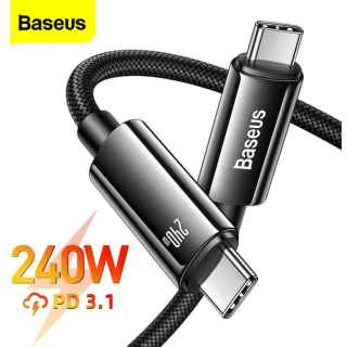 Baseus CAWJ040001 Fast Charging Data Cable Tungsten Gold Type-C to Type-C 240W 1m - Kenya