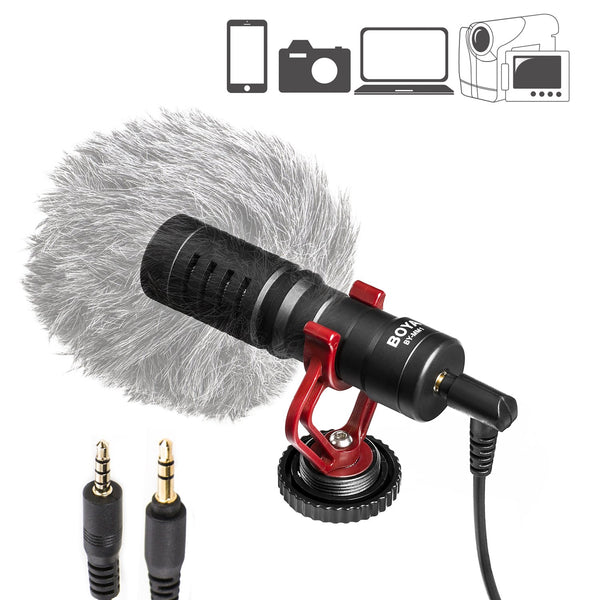 BOYA BY-MM1 Shotgun Video Microphone, Universal Compact On-Camera Mini Recording Mic - Kenya