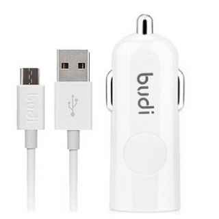 Budi Single Port Car Charger - 1.2M , Ultra-compact , LED indicator - Kenya