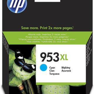 HP 953XL High Yield Cyan Original Ink Cartridge, F6U16AE - Kenya