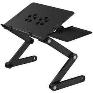 Foldable Multifunctional Laptop Stand with Mouse Rest and Dual cooling fans - Kenya