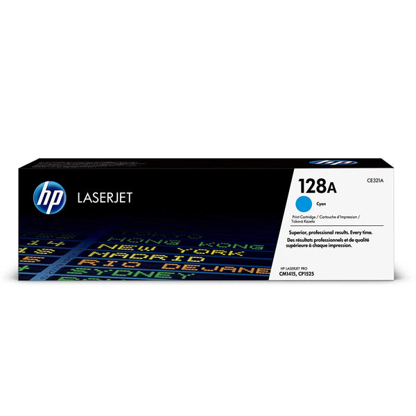 HP 128A Cyan Original LaserJet Toner Cartridge (CE321A) - Kenya