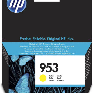 HP 953 Yellow Original Ink Cartridge, F6U14AE - Kenya