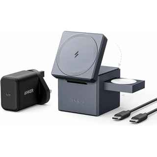 Anker 3-in-1 Cube with MagSafe- Wireless Charging Station (Included 30W USB-C PD Charger and USB-C Cable) - Kenya