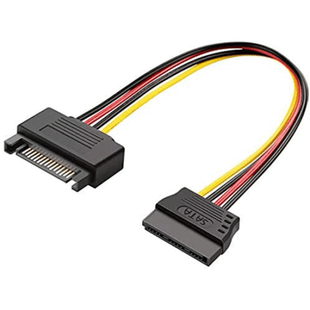 Vention SATA 15P Power Extension Cable 0.3M (Black) - Kenya