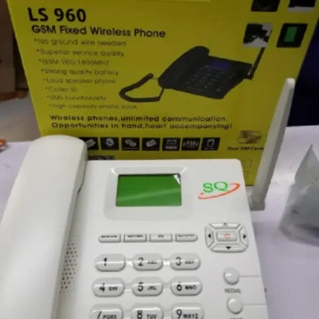 SQ LS 960 Fixed Wireless Landline Phone White GSM SMS FM - Kenya
