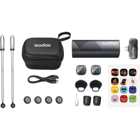 Godox Cube-S 2-Person Wireless Microphone System with USB-C Connector for Mobile Devices (2.4 GHz) - Kenya