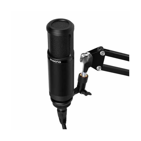 MAONO AU-PM320 XLR Condenser Microphone - Cardioid polar pattern improving the isolation of the desired sound source - Kenya